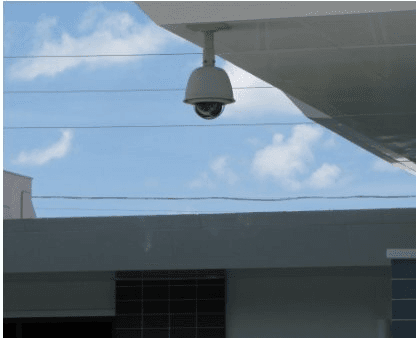 Commercial security camera installation
