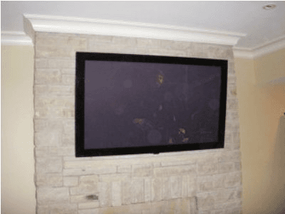 Home theater wall mount installation